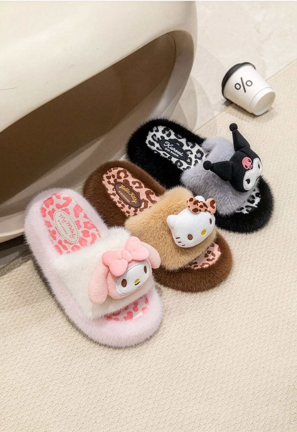 Leopard Plush Slippers