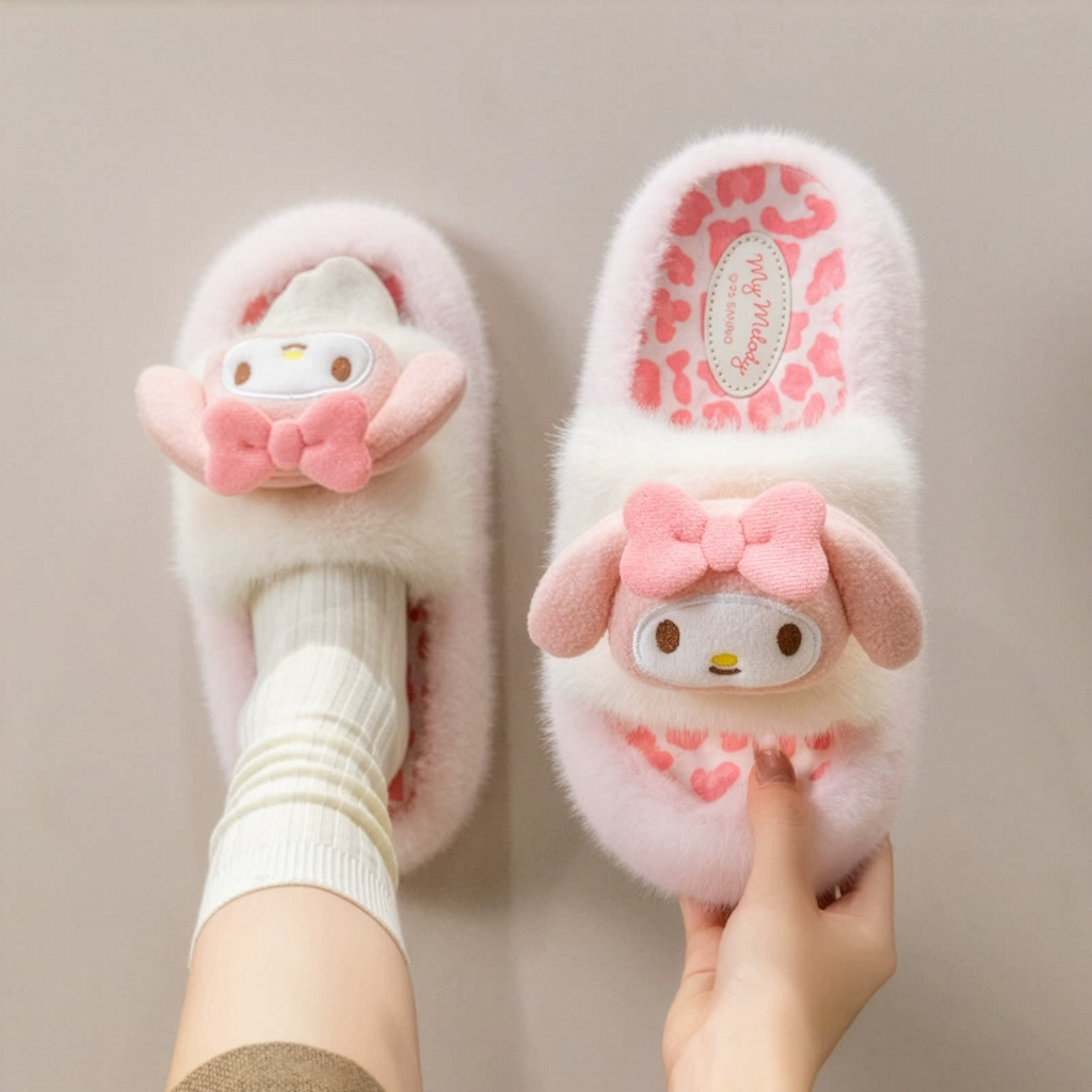 Leopard Plush Slippers