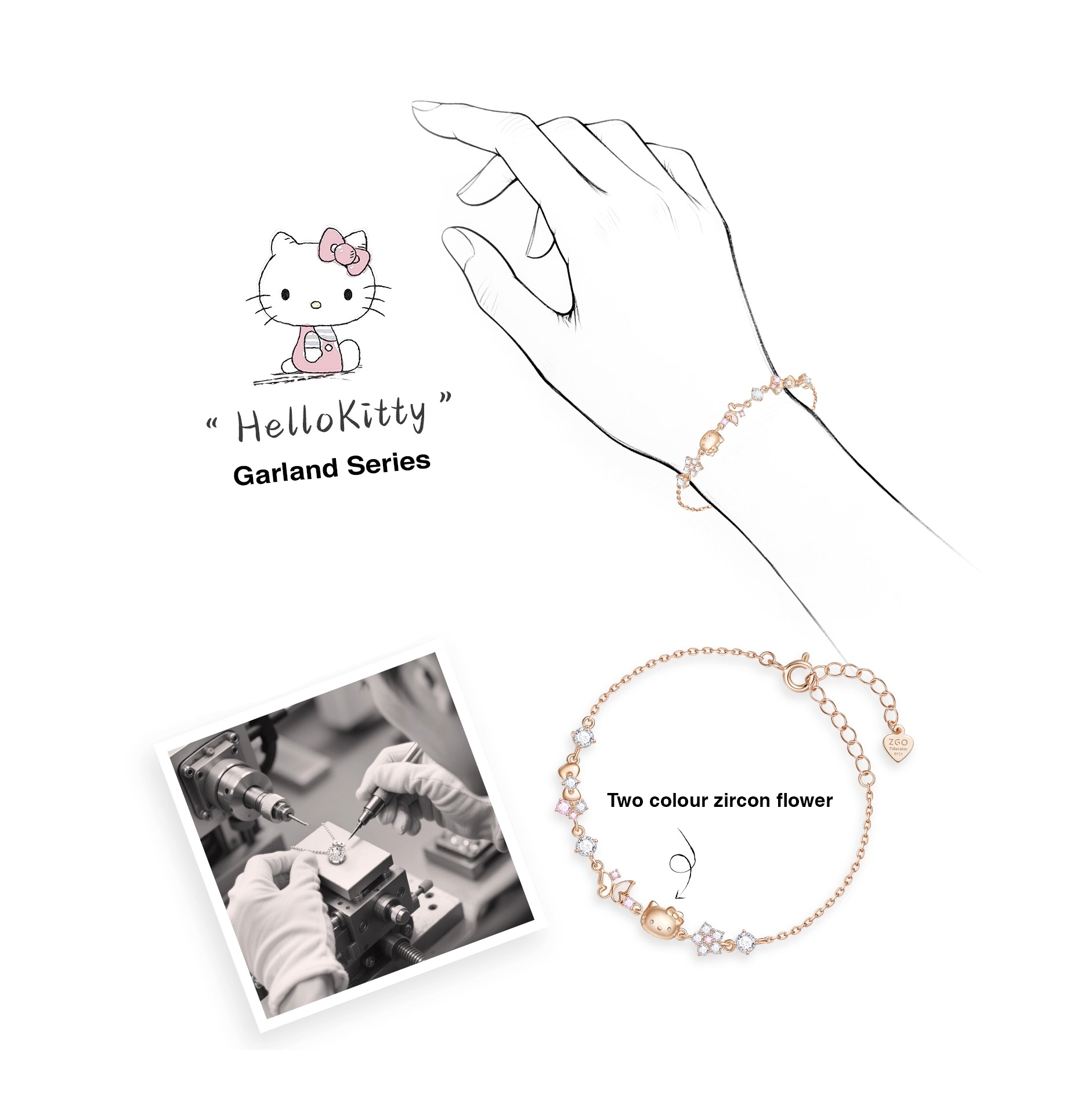 Rosé Meadow Bracelet Series